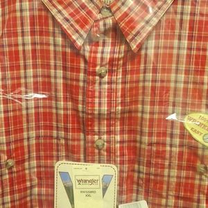 Mens new Wrangler half  sleeve shirt, 2x